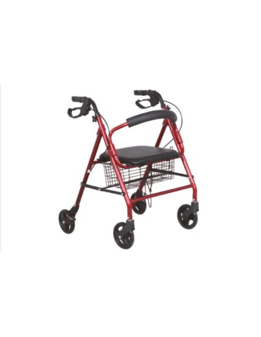 Rollator de aluminio con freno parking