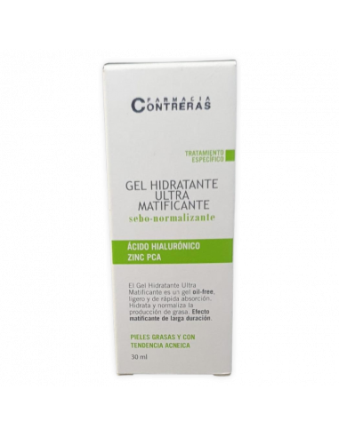 Gel hidratante ultra matificante