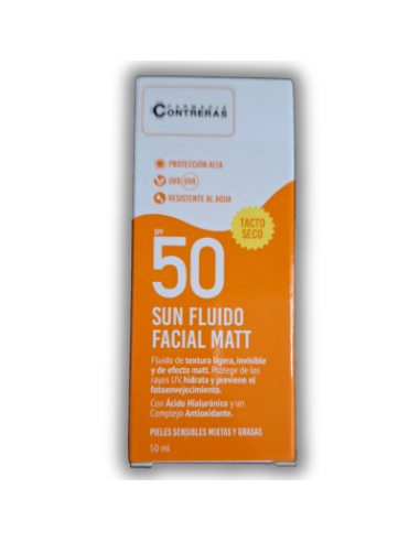 Sun Fluido Facial Matt SPF 50 Contreras