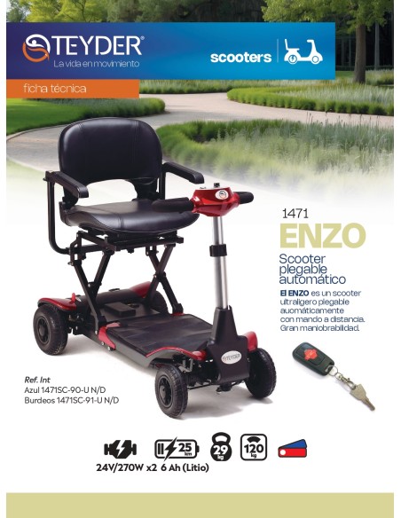 ENZO SCOOTER PLEGABLE ELECTRÓNICAMENTE