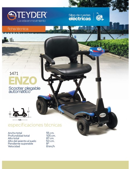 ENZO SCOOTER PLEGABLE ELECTRÓNICAMENTE