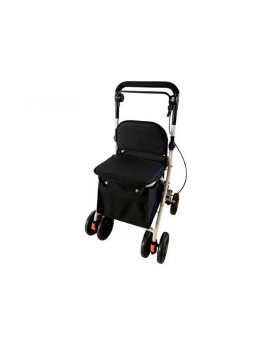 Carro-compra con asiento Negro